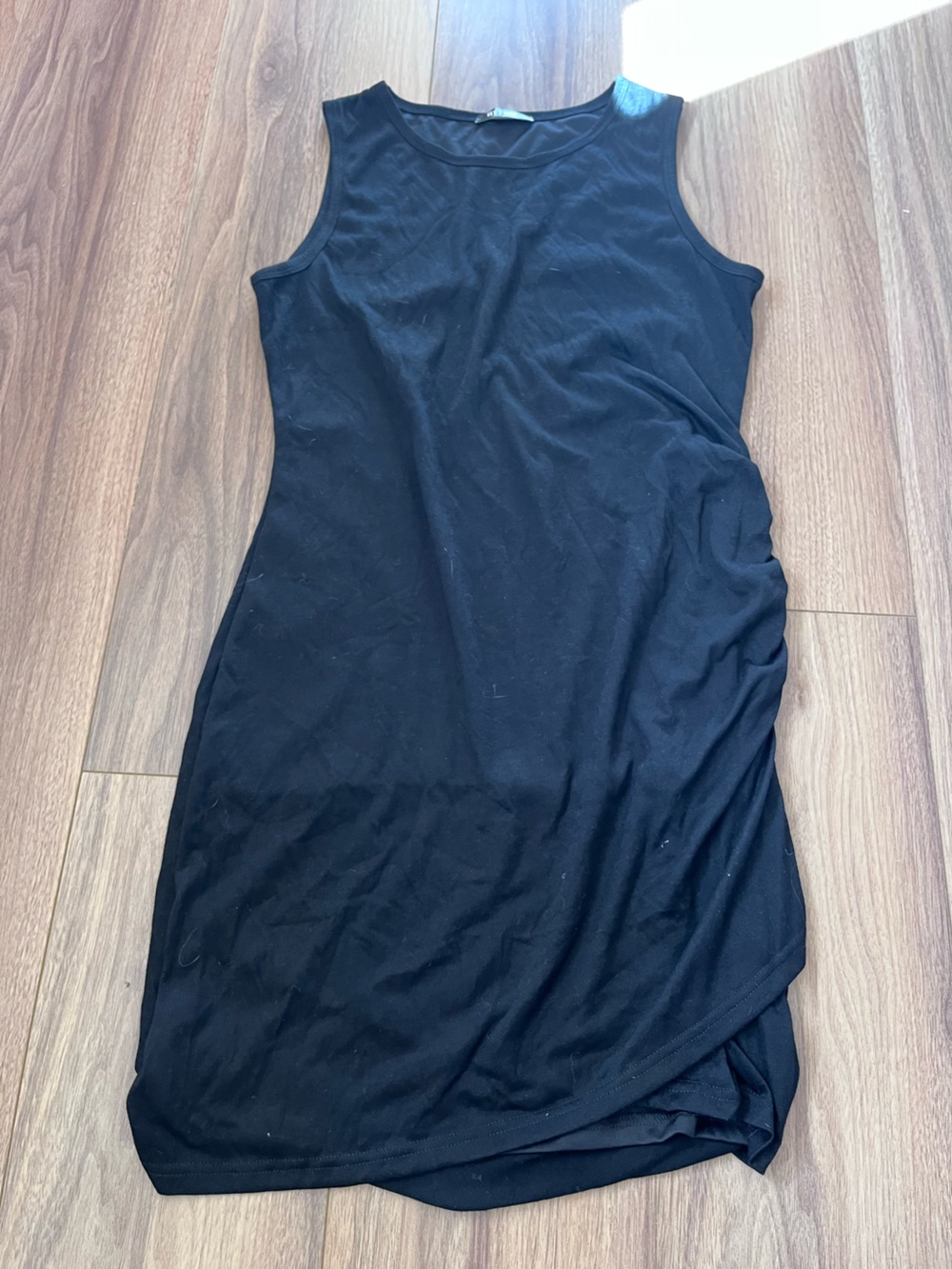 Classic Black Sleeveless Midi Dress